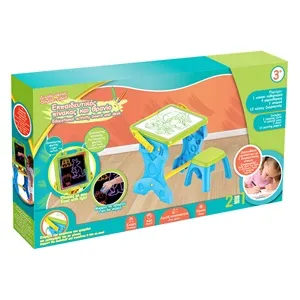 Birou Educational cu Tabla Luminata și Scaun pentru Activități