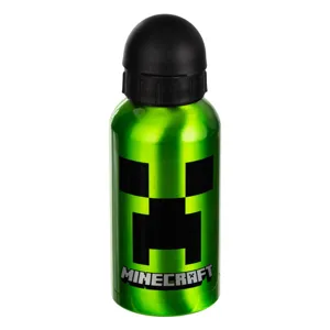 Sticlă de apă din aluminiu verde cu capac flip-top tema Minecraft