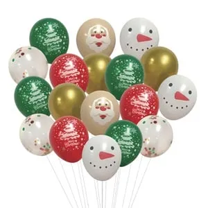 Baloane petrecere Craciun Merry Christmas diverse culori 30cm