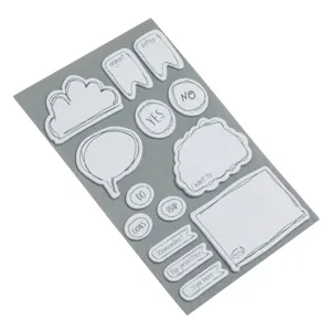Set Notite Adezive Albe cu Forme Diverse, 280 de Bucati