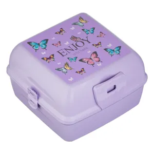 Caserola Compartimentată Plastic pentru Copii cu Design Fluturi