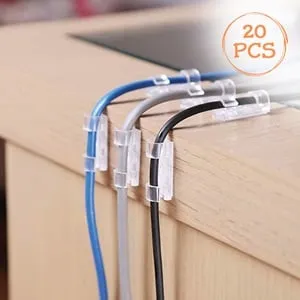 Cleme autoadezive din plastic pentru organizarea cablurilor