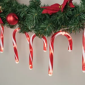 Lumini de Crăciun Bastonase Candy LED Alb Cald