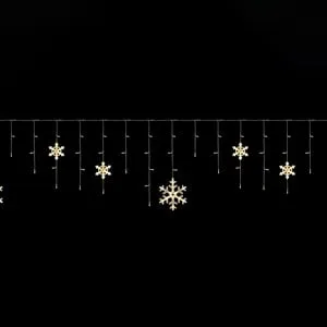 Perdea LED Fulgi 156 Becuri | Atmosferă Festivă Interior & Exterior