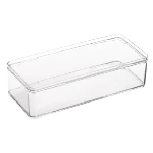Cutie de Organizare Transparentă din Plastic Stivuibilă