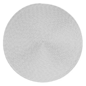 Suport farfurie rotund din polipropilenă, gri-off white, Ø38 cm