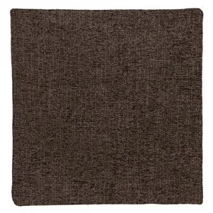 Față de pernă decorativă chenille maro 40x40 cm cu fermoar
