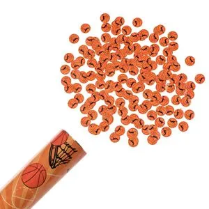 Tun de confeti cu design mingea de baschet, 38 cm