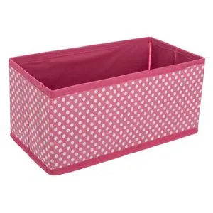 Organizator Textil pentru Sertar cu Buline Fucsia