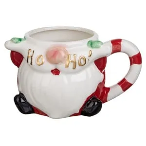 Cească Ceramică Festivă Mos Craciun 3D \"HO HO HO\"