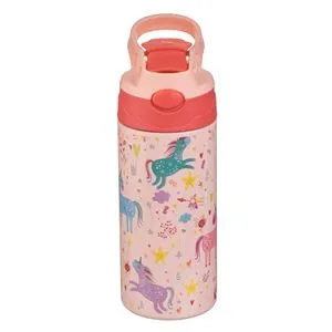 Sticlă izotermă pentru copii cu design unicorni, din oțel inoxidabil