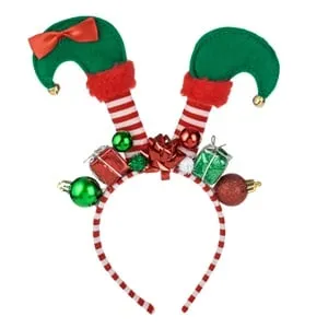 Coronita de Craciun cu Picioare de Spiridus și Cadouri Festive