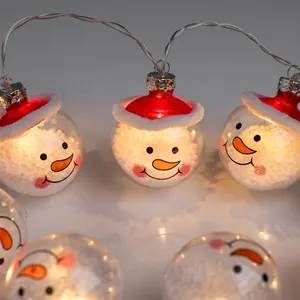 Globuri LED Transparente pentru Decorațiuni de Crăciun cu Baterii