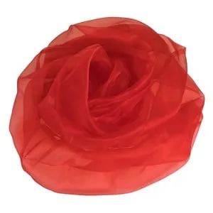 Tesatura Decorativa de Crăciun Organza Roșie pentru Decorațiuni Festive