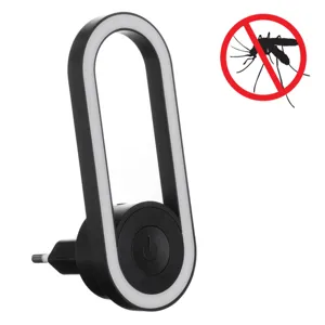 Lampa de Veghe și Repelent de Insecte 2 în 1 Oval Negru