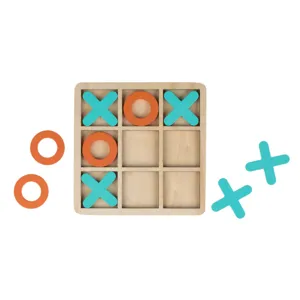 Joc Tic Tac Toe din Lemn cu 10 Piese