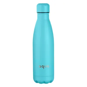 Sticla izoterma din otel inoxidabil, 500 ml, bleu mat, cu imprimeu