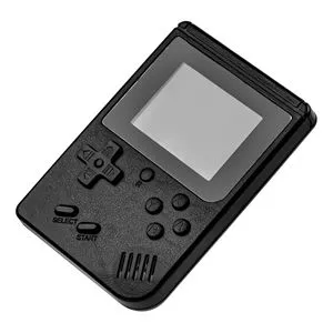 Consolă de jocuri portabilă, 400 de jocuri, 2 jucători, 7,5x2x11,5 cm, Negru
