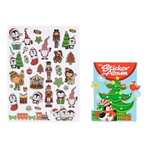 Autocolante Decorative Craciun Gnome Pinguini Soldați pentru Decorațiuni