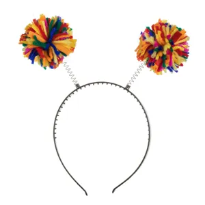 Bentiță de Halloween cu Antene și Pomponi Multicolori