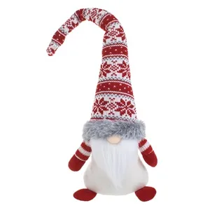 Figurina Decorativa Gnome Craciun Blana Imitatie