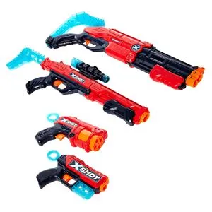 Set 4 Pistoale de Jucărie cu 48 de Săgeți și Ținte, Multicolor