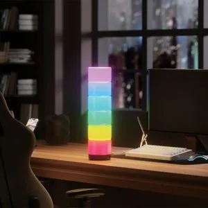 Lampa Party LED RGB cu 6 Piese Detasabile, USB, Telecomanda