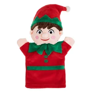 Figurina de Crăciun pentru Teatru de Papusi - Spiridus Rosu Verde