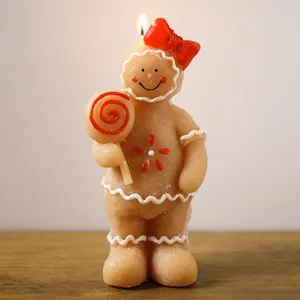Figurina Om de Turta Dulce pentru Lumanare de Craciun