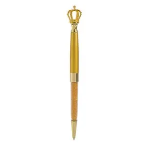 Pix Elegant cu Glitter și Coroană, 17 cm, Cerneală Albastră