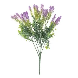Buchet Artificial de Lavandă cu Flori Albe, Decorare Interioară