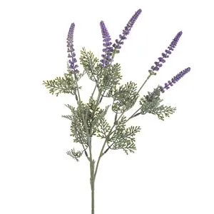 Ramură artificială de lavandă mov, 75 cm