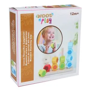 Sortator din Lemn Educativ, 11 Piese, Multicolor