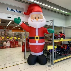 Mos Craciun Gonflabil cu Becuri LED