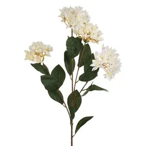 Floare artificială cu tulpină lungă și flori albe, 94 cm