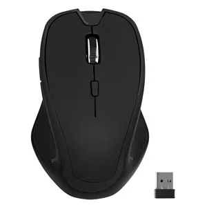 Mouse fără fir ergonomic, 2.4 GHz, Negru