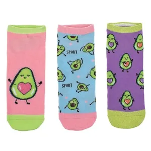 Sosete Scurte Avocado Lurex pentru Femei - Set de 3
