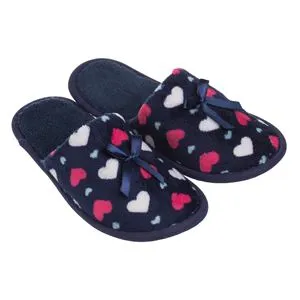 Papucii de hotel cu inimi colorate pentru femei