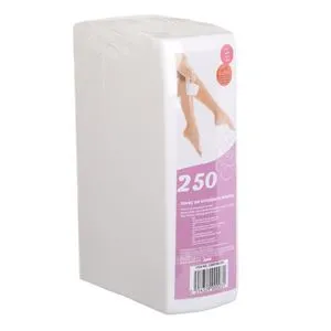Benzi pentru epilat, 250 buc, albe, din material nețesut