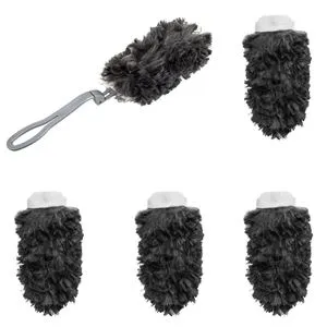 Set de 6 Pamatuf Negri cu Maner și 5 Rezerve pentru Curățare