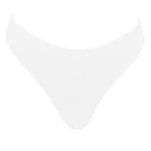 Chiloți String Ribbed Seamless, Albi, pentru Femei