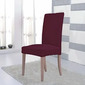 Husa Decorativă Elastică pentru Scaun Mini în Bordou