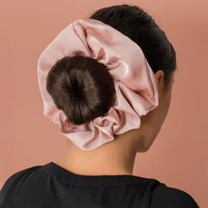Elastic Par Textil XXL Roz Pudră - Accesoriu Moale pentru Coafură