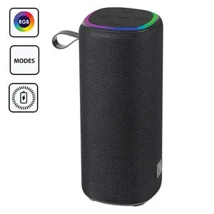 Boxa portabila Bluetooth cu LED RGB si Radio FM, 10W, Negru