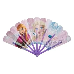 Evantai pentru copii cu personaje Frozen 2, Lila, 24 cm