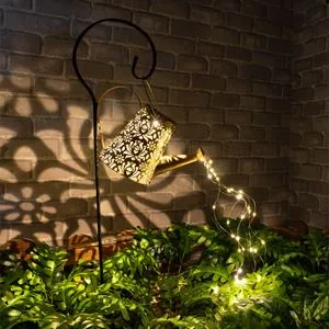 Stropitoare solară cu LED, 37 becuri, 84 cm, Alb Cald