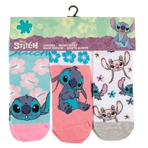 Set de sosete scurte fancy cu model Stitch pentru femei