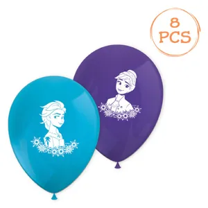 Baloane de Petrecere Frozen, 8 buc, Albastru și Mov, 28 cm