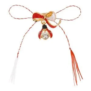 Martisor cu Fundita și Buburuza cu Strass pentru Primavara
