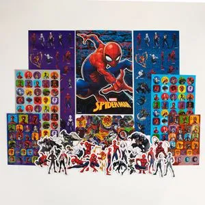 Set Autocolante cu Album, 500 buc, Multicolor